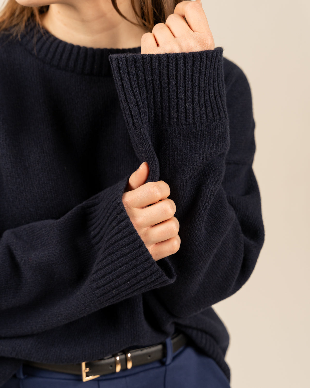 Hile neule, tummansininen Toive