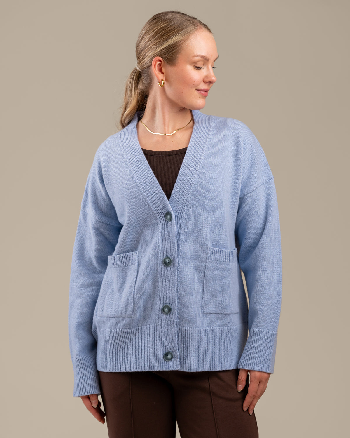 Taufe Strickjacke, hellblau