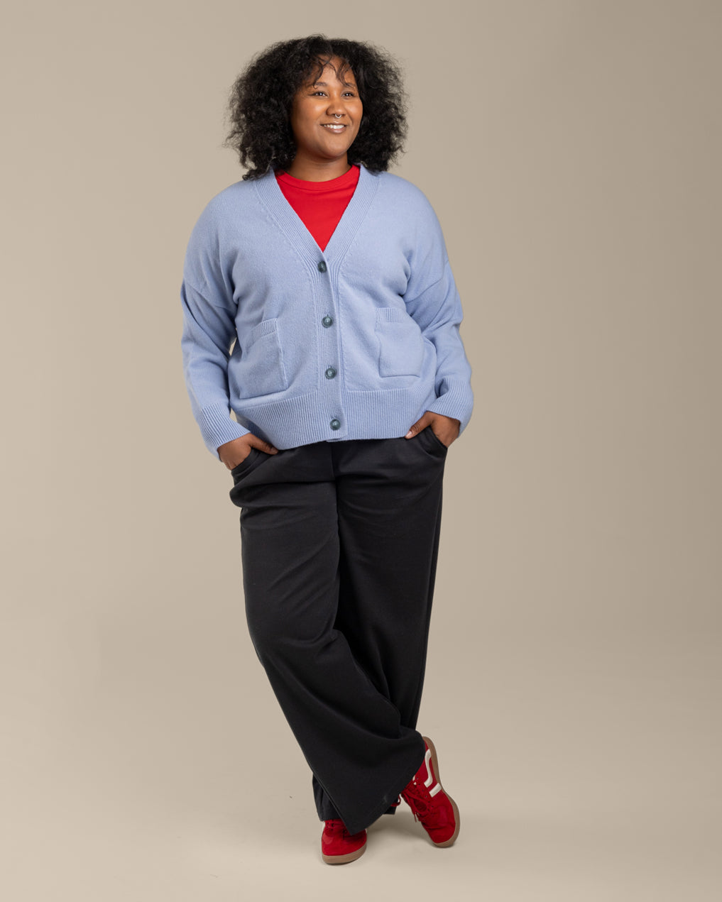 Taufe Strickjacke, hellblau