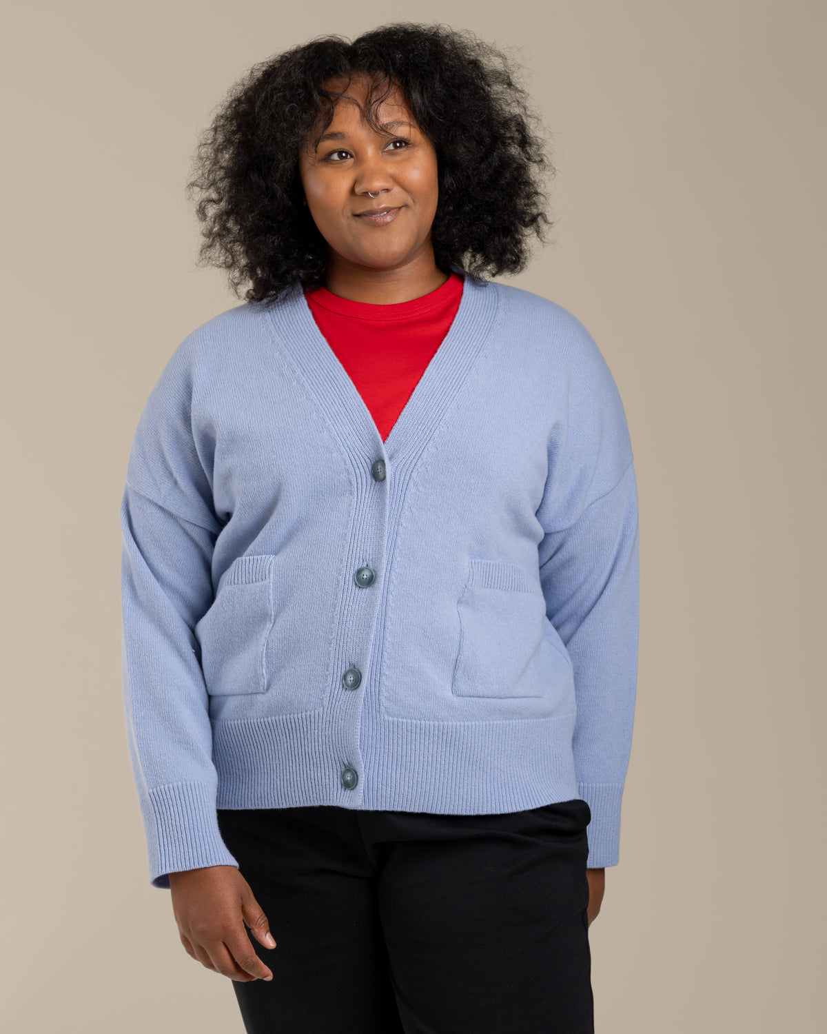 Taufe Strickjacke, hellblau