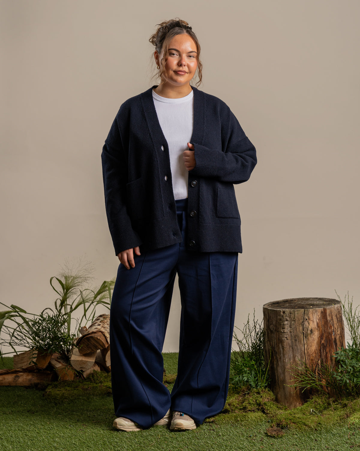 Kaste neuletakki, tummansininen Toive